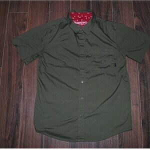 Berne 2 Pockets Short Sleeve Green Cycling Shirt Chest 38" Zippered back Pocket